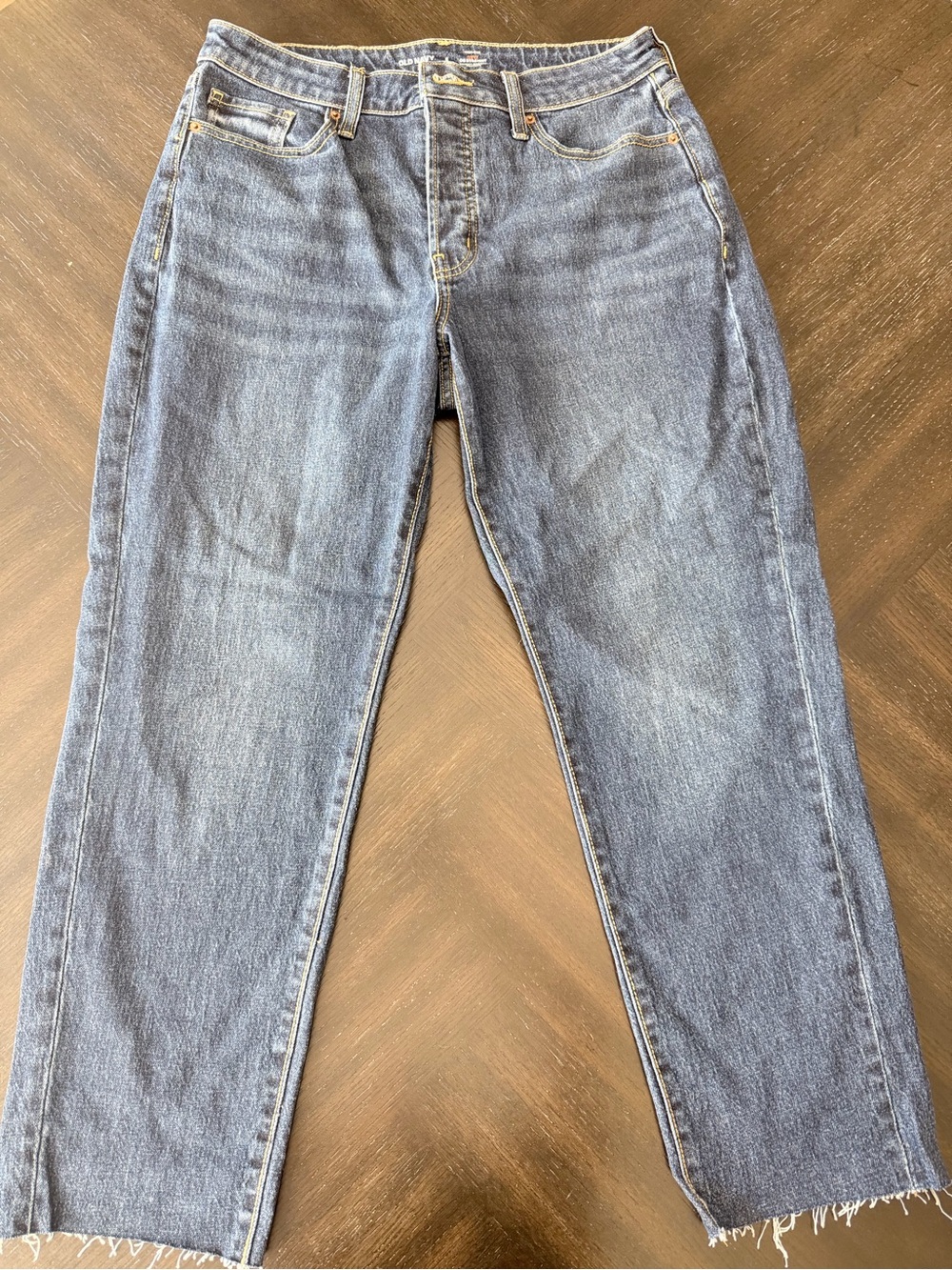 Old navy curvy high rise og straight jeans